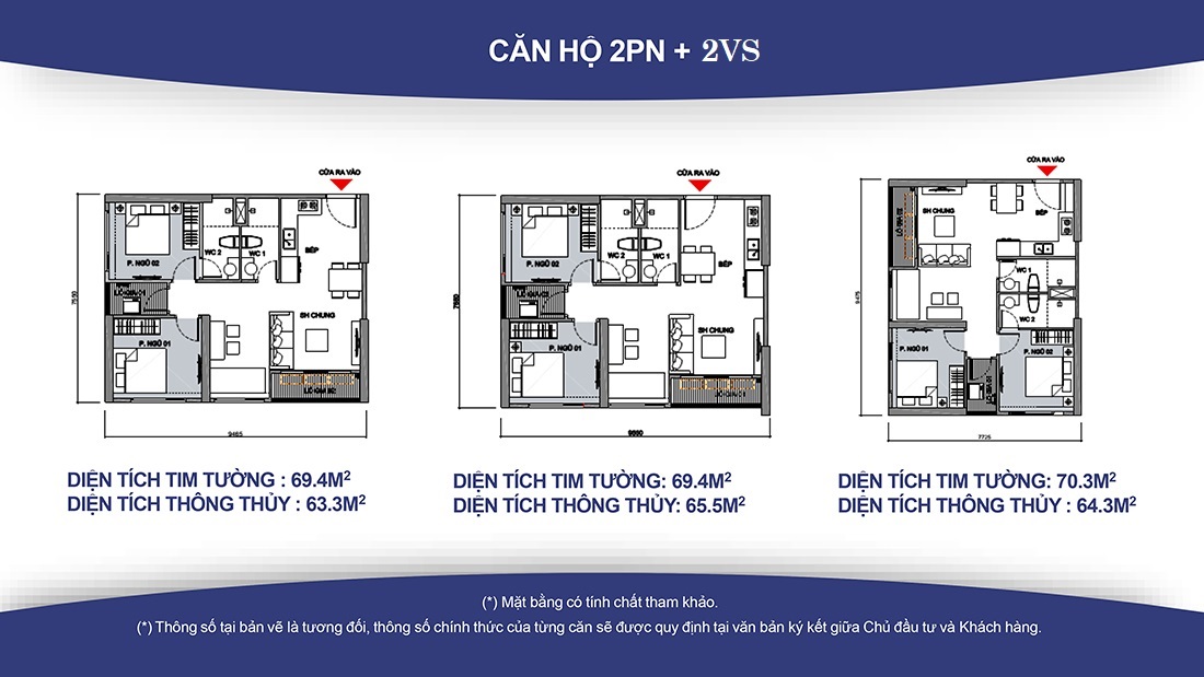 vinhomes ocean park 2 ngủ 2 vệ sinh