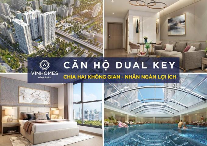 căn hộ dual key vinhomes west point
